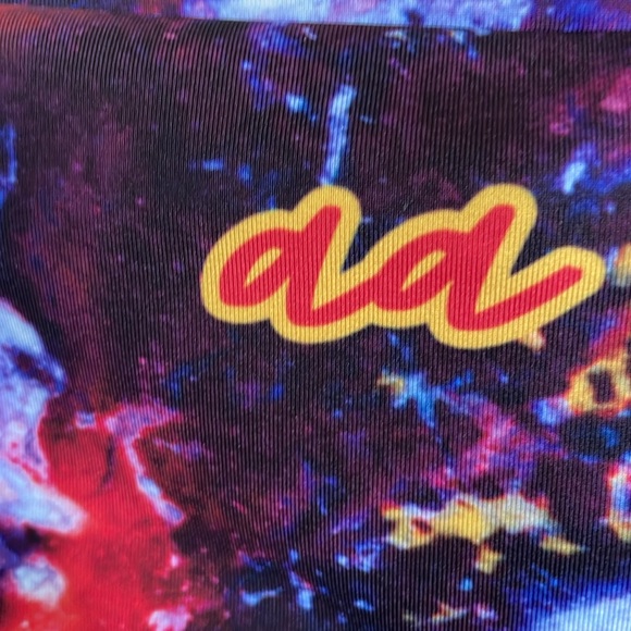 New! Agstract Apparel Yoga Leggings in vibrant colors, blue/white/red Size XL - Picture 6 of 7